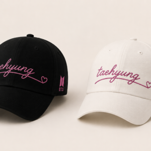 BONÉ BORDADO TAEHYUNG - OPÇÃO 50 - PRODUÇÃO PREMIUM SOB ENCOMENDA E LIMITADA