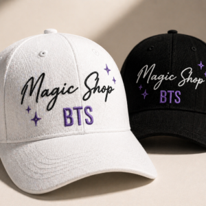 BONÉ BORDADO NOVO BTS - OPÇÃO 39 - PRODUÇÃO PREMIUM SOB ENCOMENDA E LIMITADA