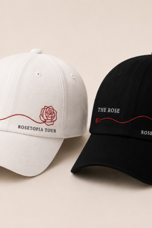 BONÉ BORDADO THE ROSE - OPÇÃO 58 - PRODUÇÃO PREMIUM SOB ENCOMENDA E LIMITADA