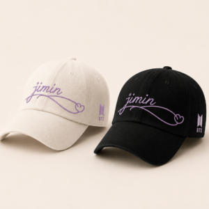 BONÉ BORDADO PARK JIMIN - OPÇÃO 28 - PRODUÇÃO PREMIUM SOB ENCOMENDA E LIMITADA