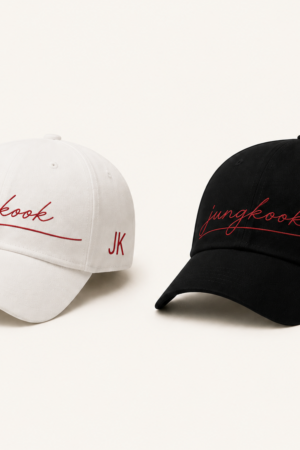 BONÉ BORDADO JUNGKOOK - OPÇÃO 35 - PRODUÇÃO PREMIUM SOB ENCOMENDA E LIMITADA
