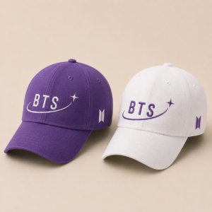 BONÉ BORDADO BTS - OPÇÃO 122 - PRODUÇÃO PREMIUM SOB ENCOMENDA E LIMITADA