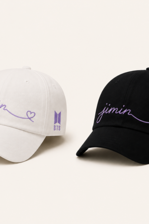 BONÉ BORDADO PARK JIMIN - OPÇÃO 30 - PRODUÇÃO PREMIUM SOB ENCOMENDA E LIMITADA