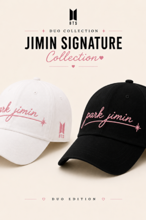 BONÉ BORDADO PARK JIMIN - OPÇÃO 20 - PRODUÇÃO PREMIUM SOB ENCOMENDA E LIMITADA