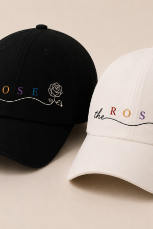 BONÉ BORDADO THE ROSE - OPÇÃO 19 - PRODUÇÃO PREMIUM SOB ENCOMENDA E LIMITADA