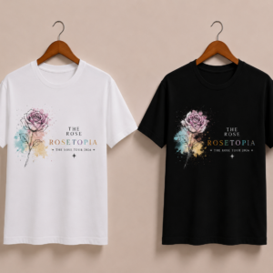 CAMISETA THE ROSE - OPÇÃO 38 - T-SHIRT FEMININA - 3 DIAS ÚTEIS PARA ENVIO