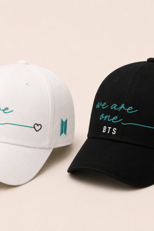 BONÉ BORDADO BTS - OPÇÃO 139 - PRODUÇÃO PREMIUM SOB ENCOMENDA E LIMITADA