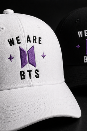 BONÉ BORDADO BTS - OPÇÃO 10 - 5 DIAS ÚTEIS PARA ENVIO