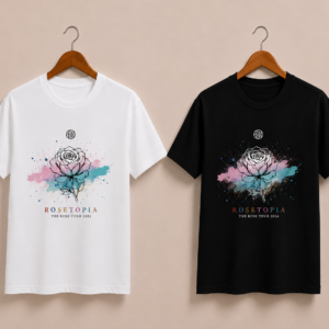 CAMISETA THE ROSE - OPÇÃO 39 - T-SHIRT FEMININA - 3 DIAS ÚTEIS PARA ENVIO