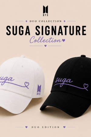 BONÉ BORDADO SUGA - OPÇÃO 32 - PRODUÇÃO PREMIUM SOB ENCOMENDA E LIMITADA