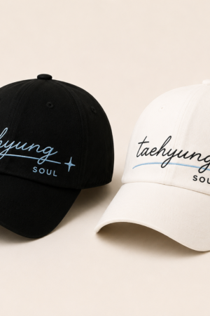 BONÉ BORDADO TAEHYUNG - OPÇÃO 30 - PRODUÇÃO PREMIUM SOB ENCOMENDA E LIMITADA