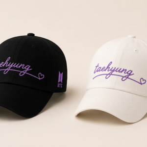BONÉ BORDADO TAEHYUNG - OPÇÃO 51 - PRODUÇÃO PREMIUM SOB ENCOMENDA E LIMITADA
