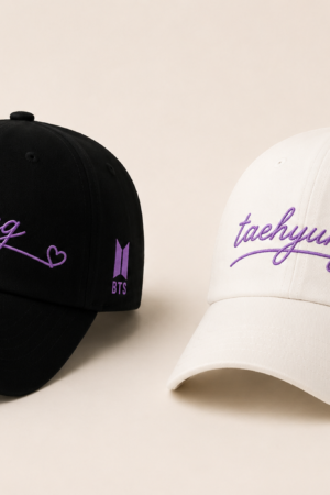 BONÉ BORDADO TAEHYUNG - OPÇÃO 51 - PRODUÇÃO PREMIUM SOB ENCOMENDA E LIMITADA