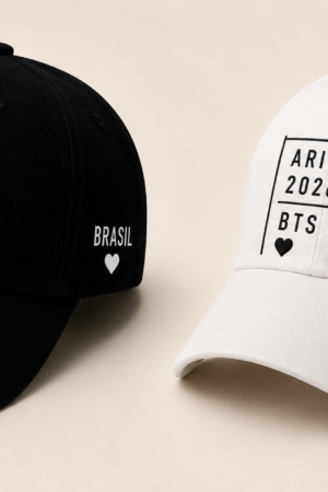 BONÉ BORDADO BTS - OPÇÃO 113 - PRODUÇÃO PREMIUM SOB ENCOMENDA E LIMITADA