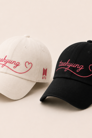 BONÉ BORDADO TAEHYUNG - OPÇÃO 54 - PRODUÇÃO PREMIUM SOB ENCOMENDA E LIMITADA