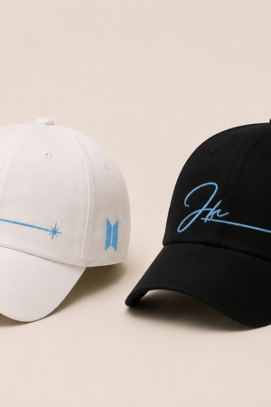 BONÉ BORDADO JUNGKOOK - OPÇÃO 21 - PRODUÇÃO PREMIUM SOB ENCOMENDA E LIMITADA