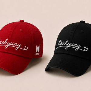 BONÉ BORDADO TAEHYUNG - OPÇÃO 47 - PRODUÇÃO PREMIUM SOB ENCOMENDA E LIMITADA