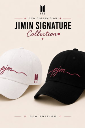 BONÉ BORDADO PARK JIMIN - OPÇÃO 24 - PRODUÇÃO PREMIUM SOB ENCOMENDA E LIMITADA