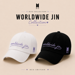 BONÉ BORDADO JIN - OPÇÃO 37 - PRODUÇÃO PREMIUM SOB ENCOMENDA E LIMITADA