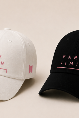 BONÉ BORDADO PARK JIMIN - OPÇÃO 11 - PRODUÇÃO PREMIUM SOB ENCOMENDA E LIMITADA