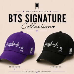 BONÉ BORDADO JUNGKOOK - OPÇÃO 50 - PRODUÇÃO PREMIUM SOB ENCOMENDA E LIMITADA