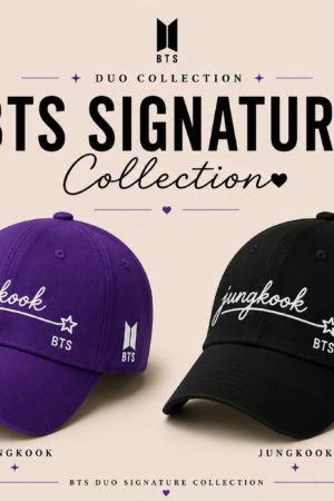 BONÉ BORDADO JUNGKOOK - OPÇÃO 50 - PRODUÇÃO PREMIUM SOB ENCOMENDA E LIMITADA