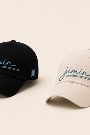BONÉ BORDADO PARK JIMIN - OPÇÃO 26 - PRODUÇÃO PREMIUM SOB ENCOMENDA E LIMITADA