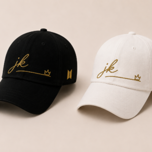 BONÉ BORDADO JUNGKOOK - OPÇÃO 13 - PRODUÇÃO PREMIUM SOB ENCOMENDA E LIMITADA