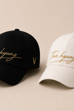BONÉ BORDADO TAEHYUNG - OPÇÃO 21 - PRODUÇÃO PREMIUM SOB ENCOMENDA E LIMITADA