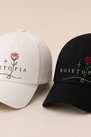BONÉ BORDADO THE ROSE - OPÇÃO 64 - PRODUÇÃO PREMIUM SOB ENCOMENDA E LIMITADA