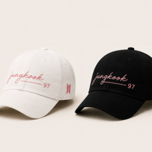 BONÉ BORDADO JUNGKOOK - OPÇÃO 7 - PRODUÇÃO PREMIUM SOB ENCOMENDA E LIMITADA