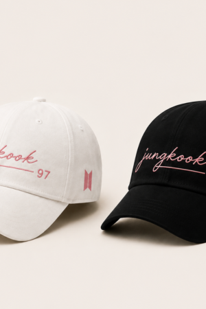 BONÉ BORDADO JUNGKOOK - OPÇÃO 7 - PRODUÇÃO PREMIUM SOB ENCOMENDA E LIMITADA