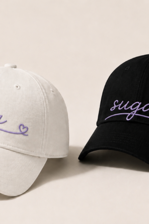 BONÉ BORDADO SUGA - OPÇÃO 8 - PRODUÇÃO PREMIUM SOB ENCOMENDA E LIMITADA