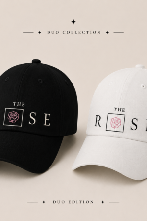 BONÉ BORDADO THE ROSE - OPÇÃO 8 - PRODUÇÃO PREMIUM SOB ENCOMENDA E LIMITADA