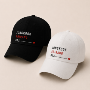 BONÉ BORDADO JUNGKOOK - OPÇÃO 44 - PRODUÇÃO PREMIUM SOB ENCOMENDA E LIMITADA