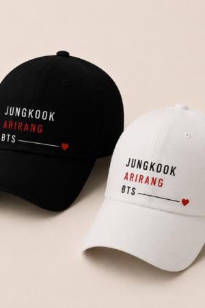 BONÉ BORDADO JUNGKOOK - OPÇÃO 44 - PRODUÇÃO PREMIUM SOB ENCOMENDA E LIMITADA