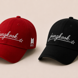 BONÉ BORDADO JUNGKOOK - OPÇÃO 51 - PRODUÇÃO PREMIUM SOB ENCOMENDA E LIMITADA