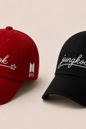 BONÉ BORDADO JUNGKOOK - OPÇÃO 51 - PRODUÇÃO PREMIUM SOB ENCOMENDA E LIMITADA