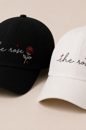 BONÉ BORDADO THE ROSE - OPÇÃO 20 - PRODUÇÃO PREMIUM SOB ENCOMENDA E LIMITADA