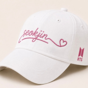 BONÉ BORDADO NOVO SEOKJIN - OPÇÃO 7 - PRODUÇÃO PREMIUM SOB ENCOMENDA E LIMITADA