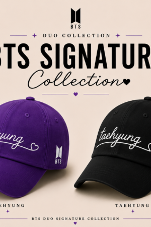 BONÉ BORDADO TAEHYUNG - OPÇÃO 48 - PRODUÇÃO PREMIUM SOB ENCOMENDA E LIMITADA