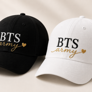 BONÉ BORDADO BTS - OPÇÃO 20 -  PRODUÇÃO PREMIUM SOB ENCOMENDA E LIMITADA