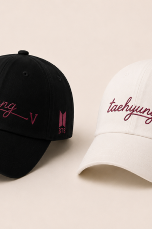 BONÉ BORDADO TAEHYUNG - OPÇÃO 49 - PRODUÇÃO PREMIUM SOB ENCOMENDA E LIMITADA