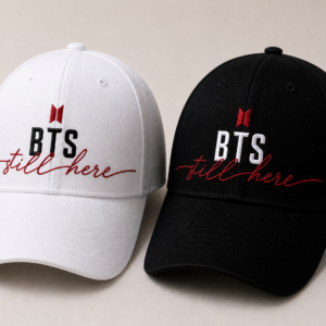 BONÉ BORDADO BTS - OPÇÃO 15 - PRODUÇÃO PREMIUM SOB ENCOMENDA E LIMITADA