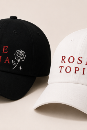 BONÉ BORDADO THE ROSE - OPÇÃO 13 - PRODUÇÃO PREMIUM SOB ENCOMENDA E LIMITADA