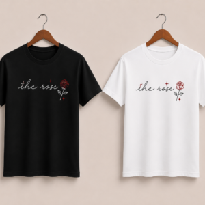 CAMISETA THE ROSE - OPÇÃO 15 - T-SHIRT FEMININA - 3 DIAS ÚTEIS PARA ENVIO