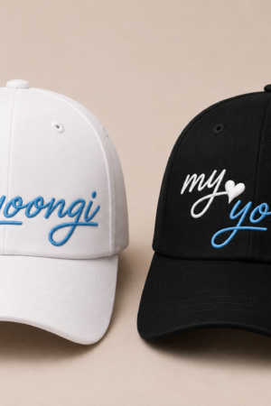 BONÉ BORDADO YOONGI - OPÇÃO 6 - 5 DIAS ÚTEIS PARA ENVIO