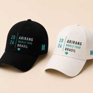 BONÉ BORDADO BTS - OPÇÃO 4 - PRODUÇÃO PREMIUM SOB ENCOMENDA E LIMITADA