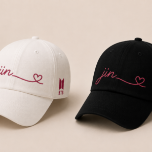 BONÉ BORDADO JIN - OPÇÃO 36 - PRODUÇÃO PREMIUM SOB ENCOMENDA E LIMITADA