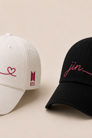 BONÉ BORDADO JIN - OPÇÃO 36 - PRODUÇÃO PREMIUM SOB ENCOMENDA E LIMITADA